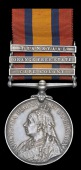 Queen’s South Africa 1899-1902, 3 clasps, Cape Colony, Orange Free State, Transvaal (12338 Pte. P. G. Milner, Gun...