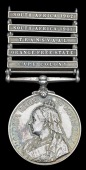 Queen’s South Africa 1899-1902, 5 clasps, Cape Colony, Orange Free State, Transvaal, South Africa 1901, South...