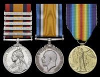 Three: Corporal J. Leybourne, Army Service Corps, late Imperial Yeomanry

Queen’s South Africa 1899-1902, 5...