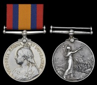 Queen’s South Africa 1899-1902 (2), no clasp (66 Pte. A. Foulkes, Beaufort W. T.G.; 31 Pte. J. Horne, Laingsburg...