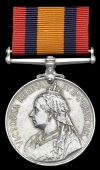 Queen’s South Africa 1899-1902, no clasp (Pte. F. Gatonby, Zeerust Tn. Gd.) edge bruising, nearly very fine,...