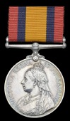 Queen’s South Africa 1899-1902, no clasp (194 Cpl. R. J. Nicholas, E. London D.M.T.) minor edge bruising, good...