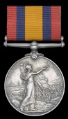 Queen’s South Africa 1899-1902, no clasp (3328 Tpr. S. Ollis, Stutterheim D.M.T.) good very fine	 £80-100
