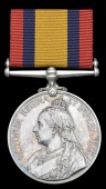 Queen’s South Africa 1899-1902, no clasp (17 Tpr. J. F. Greathead, Swellendam D.M.T.) nearly extremely fine,...