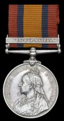 Queen’s South Africa 1899-1902, 1 clasp, Defence of Mafeking (H. M. Brooks, Mafeking Town Gd.) good very fine	...