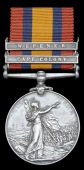 Queen’s South Africa 1899-1902, 2 clasps, Cape Colony, Wepener (Serjt. A. J. Laws, Cape Infty.) nearly extremely...