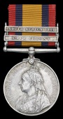 Queen’s South Africa 1899-1902, 2 clasps, Cape Colony, South Africa 1901 (Tpr. H. Cawood, Gorringe’s F.C.) very...
