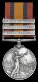 Queen’s South Africa 1899-1902, 3 clasps, Cape Colony, Orange Free State, Transvaal (36 Tpr. F. Bates,...