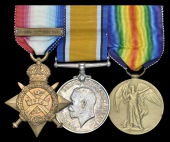 
Three: Second Lieutenant F. M. Hardman, Royal Fusiliers, who was killed in action near Neuve Chapelle on 27...