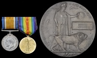 Pair: Private Edward Jackson, 2nd South African Infantry Brigade, who died on 14 February 1917

British War and...