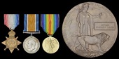 Three: Lieutenant A. S. Marks, Royal Sussex Regiment, who died of pneumonia on 25 October 1918

1914-15 Star (2....