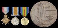 Three: Lieutenant A. S. Marks, Royal Sussex Regiment, who died of pneumonia on 25 October 1918

1914-15 Star (2....