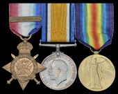 Three: Lieutenant J. T. P. Roberts, Irish Guards

1914 Star, with clasp (2-Lieut., I. Gds.); British War and...