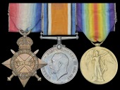 Three: Lieutenant C. C. Abraham, Royal Air Force, formerly Northamptonshire Regiment

1914-15 Star (2. Lieut.,...
