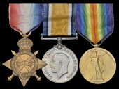 Three: Lieutenant R. E. W. Sandall, Royal Air Force, formerly Lincolnshire Regiment

1914-15 Star (2. Lieut.,...
