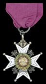 The Most Honourable Order of the Bath, C.B. (Military) Companion’s neck badge, converted from a breast badge,...