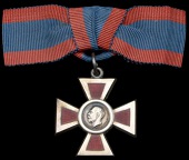 Royal Red Cross, 2nd Class (A.R.R.C.), G.V.R., silver and enamel, on bow ribbon, in Garrard, London case, nearly...