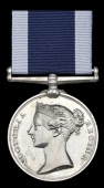 Royal Navy L.S. & G.C., V.R., narrow suspension (Wm. George, Carp. Mate, H.M.S. Seahorse) feint jeweller’s mark on...