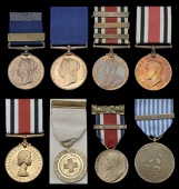Jubilee 1887, clasp, 1897, Metropolitan Police (P.C. J. Smith, G. Divn.); Jubilee 1897, Metropolitan Police (P.C. R....