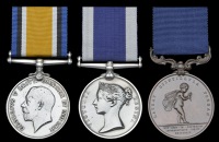 Three: Leading Stoker P. Sullivan, Royal Navy

British War Medal 1914-20 (Peter Sullivan); Royal Navy L.S. & G.C.,...