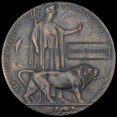 Memorial Plaque 1914-18 (Brian Charlton) good very fine	 £60-80