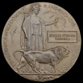 Memorial Plaque 1914-18 (George Stephen Turnbull) good very fine 	 £40-60