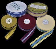 Medal Ribbon, full-size rolls (5) of various length: Africa General Service 1902-56; Gulf 1992; U.N. Medal for...