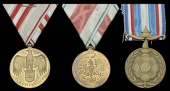 Austria, War Commemorative Medal 1914-18; Tyrol War Commemorative Medal 1914-18; France, Korea Medal 1950-53, all...