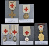 France, Third Republic, French Red Cross medals (7) Societe Francaise de Secours aux Blesses des Armees de Terre et...