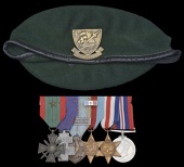An unattributed French Commando’s 1939-45 War group of six
France, Croix de Guerre 1939-1945, with bronze star;...