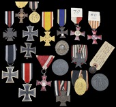 Germany, Bremen, Hanseatic Cross 1914, enamelled; Brunswick, War Merit Cross 1914, 2nd Class; Hamburg, Hanseatic...