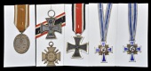 Germany, Iron Cross 1914 (2), 2nd Class; Cross of Honour 1914-18, with swords (4); without swords (1);Germany, ...