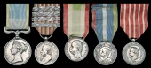 An Italian Crimea and War of Independence group of five awarded to Luigi Brusa, Artillery

G.B. Crimea Medal...