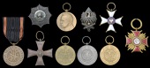 Poland, Order of Poland Restored 1918, 5th Class breast badge, enamelled; Cross of Merit, 1st Class, enamelled;...