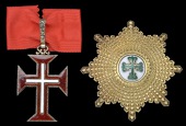 Portugal, Republic, Military Order of Aviz, breast star, 87 x 87mm., silver-gilt and enamel, in Lemaitre, Paris...