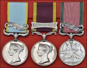 Three: Hon. Deputy Surgeon-General Thomas Teevan, late 3rd Foot

Crimea 1854-56, 1 clasp, Sebastopol (Asst....
