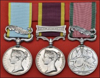 Three: Hon. Deputy Surgeon-General Thomas Teevan, late 3rd Foot

Crimea 1854-56, 1 clasp, Sebastopol (Asst....