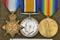Three: Serjeant W. Trigger, Royal Army Medical Corps
1914 Star (33376 Pte., R.A.M.C.); British War and Victory...