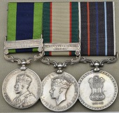 Three: Havildar Balwant Singh, Indian Hospital Corps

India General Service 1908-35, 1 clasp, North West Frontier...