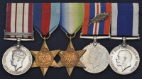 Five: Sick Berth Chief Petty Officer H. W. Dench, Royal Navy

Naval General Service 1915-62, 1 clasp, Palestine...