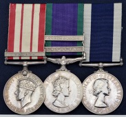Three: Leading Sick Berth Attendant R. L. Birchall, Royal Navy

Naval General Service 1915-62, 1 clasp, Malaya,...
