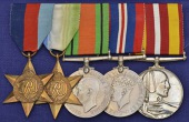 Five: Kenneth Rogers, Voluntary Medical Service

1939-45 Star; Atlantic Star; Defence and War Medals, these...