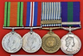 Four: Major R. A. McCallum, Queen Alexandra’s Royal Army Nursing Corps

Defence and War Medals; U.N. Korea...