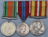 Three: Lady Dorothy Margaret Knox

Defence Medal; Coronation 1953, unnamed; Voluntary Medical Service Medal,...