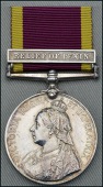 China 1900, 1 clasp, Relief of Pekin (Major W. S. P. Ricketts, Indian Medical Service) officially re-engraved...