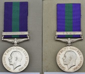 General Service 1918-62 (2), 1 clasp, Kurdistan (9533 Bearer Mootur Muthanna, 9-A.B.C.); another, 1 clasp, Iraq...