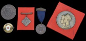Red Cross Commemorative Brooch, ‘Souvenir 1870-71 Sick & Wounded in War’, gilt and enamel, reverse inscribed,...