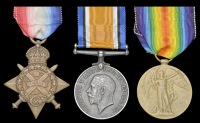 Three: Serjeant T. Edwards, 1st Battalion Norfolk Regiment

1914 Star (3-6940 Sjt., 1/Norf. R.); British War and...