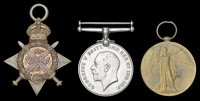 Three: Private A. Martin, 2/5th, late 1st Battalion Lincolnshire Regiment, killed in action, France/Flanders, 26...