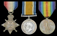 Three: Battery Quartermaster Serjeant F. R. Plumb, 4th Brigade Royal Field Artillery

1914 Star (49091 Bmbr.,...